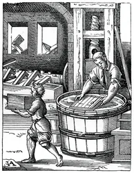 Papperstillverkaren, 1500-talet, 1870