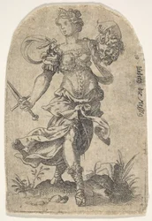 Judith, från berömda kvinnor i Gamla testamentet, 1568-96.