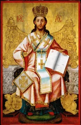 Kristus tronande (trä)