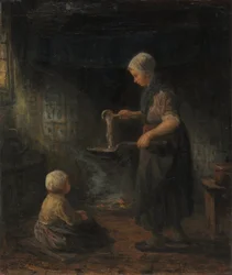 Pannkakorna, ca. 1875 (olja på tyg)
