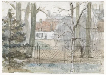Lanthus och trädgård