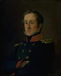 Marinmålaren Emil Wilhelm Normann i sin uniform som sjöofficer
