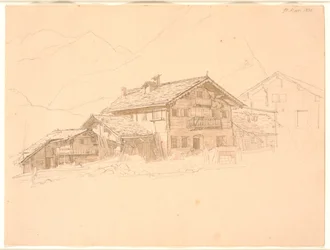 Bondgård i Tyrolen. St. Marie