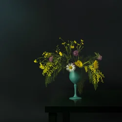 Elegant stilleben med vildblommor