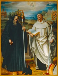 Helgonen Benito och Bernardo av Clairvaux (målning)