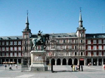 Utsikt över Plaza Mayor, ca 1619 (foto)