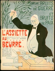 Omslag till "" The Butter Plate"", nummer 392, Satirical in Colors