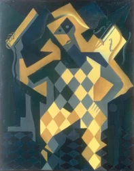 Harlekin på fiol
