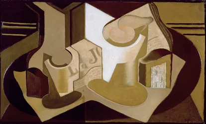 Stilleben med tidning, 1921
