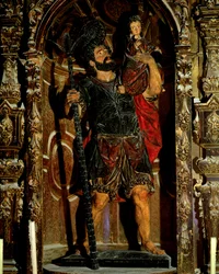 St. Christopher, 1597 (polykromt trä)