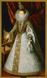 Drottning Margarete av Österrike (målning på duk)