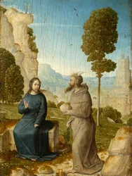 Kristi frestelse, ca 1500/04 (olja på pannå)