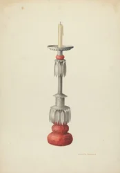 Ljusstake en i ett par, ca. 1941.