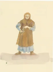 En medeltida förvaltare, som var ansvarig för att sköta en herres hushåll och gods 2004.
