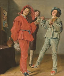 Merry Company (olja på duk)
