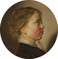 Ung pojke i profil, ca 1630 (olja på pannå)