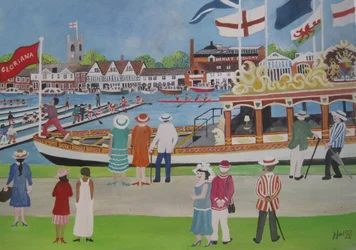 Henley - The Glorianna, 2012 (Gouache på papper)