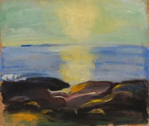 Solen stiger upp över havet