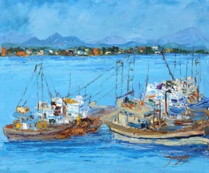 Blue Harbor fiskebåtar