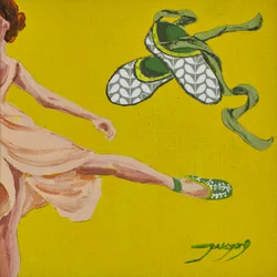 Dansande ballerina – gul
