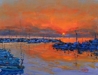 Den livliga Sunset Marina