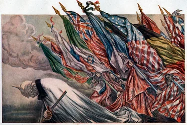 Affisch för det 4. nationella försvarslånet, 1918
