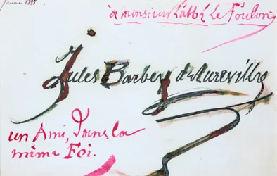 Signatur av Jules-Amedee Barbey d