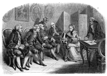 Marie Anne Doublets litterära salong (Doublet de Persian