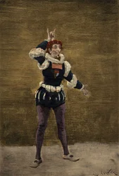 Nazdecabre kommunicerar med Panurge genom tecken. Pantagruel. Illustration av Jules Garnier. I "Rabelais et l