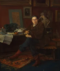 Albert Wolff i hans studie, 1881.