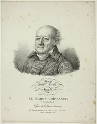 Porträtt av Jean-Nicolas, baron Corvisart