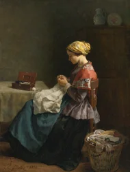 Jules Breton, 1868 - Den lilla sömmerskan