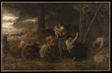 Blixt, ca 1865 (olja på duk)