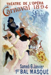 Affisch av Cherret för karnevalen 1894 på Theatre de l