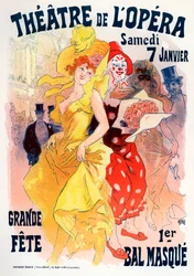 Operateatern. Affisch för maskeradbal, 1898-1899