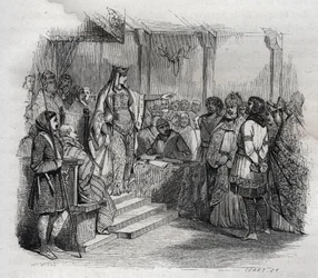 Ermengarde de Hesbaye (778-818) (Hermengarde av Hesbaye) lät Bernard d