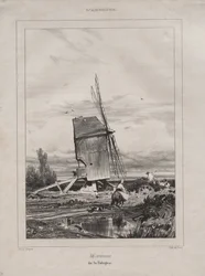 Bruk i Sologne, Frankrike, 1835.
