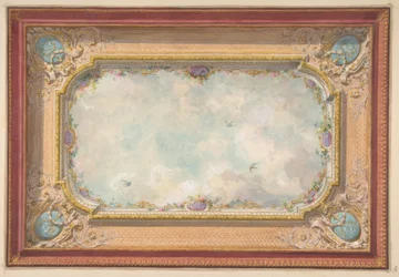 Design för ett tak med trompe loeil sky
