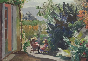 Den solbelysta trädgården