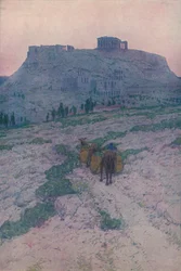 Akropolis i Aten, tidig morgon, 1913