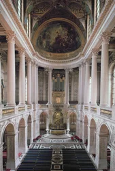 Invändig vy av kapellet, 1699-1710 foto