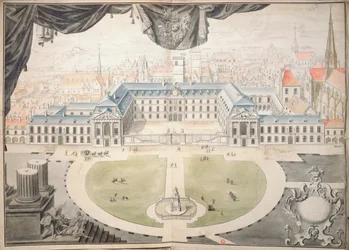Projekt för restaurering av hertigarnas palats av Bourgogne i Dijon, 1698
