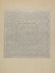 Candlewick täcke (vävt)