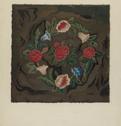 Hooked Rug, ca. 1936.