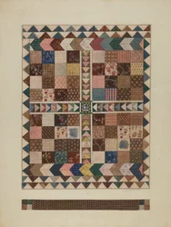 Patchwork Crib Quilt, 19351942.