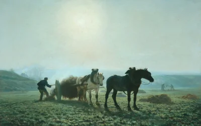Hästar på ett fält, 1873