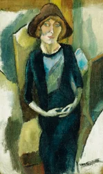 Hermin i blått, 1916