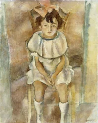 Liten flicka i rosa, 1926