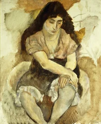 Sittande för ung kvinna; Sittande ung flicka, 1921