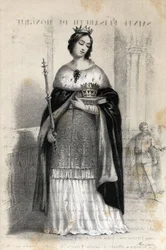 Porträtt av Sankta Elizabeth av Ungern (1207 - 1231)